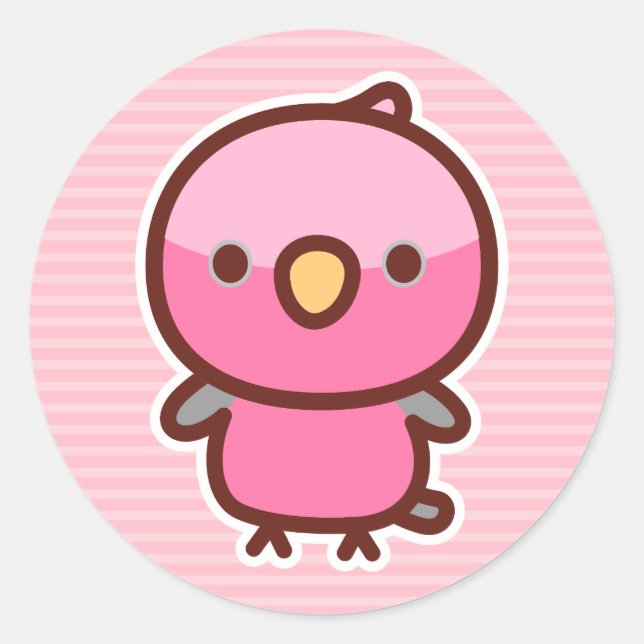 Galah Runder Aufkleber (Vorderseite)