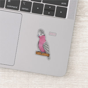 Galah Vogel Cartoon Illustration Aufkleber