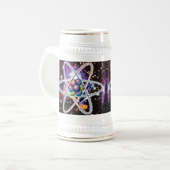 Galaktisch Atomar Bierglas (Vorderseite Links)