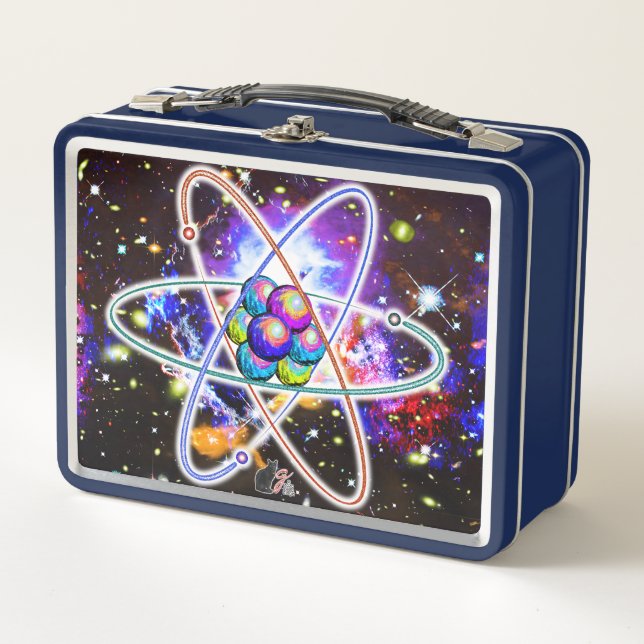galaktisch Atomisch Metall Brotdose (Vorderseite)