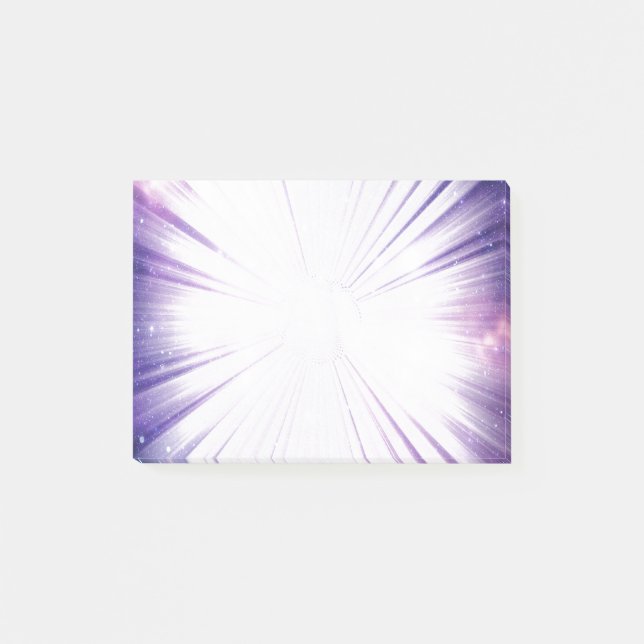 galaktisch Lila Post-it Klebezettel (Vorderseite)
