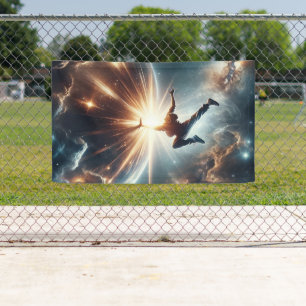 Galaktische Breakdance Explosion im tiefen Raum Banner