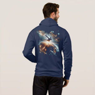Galaktische Breakdance Explosion im tiefen Raum Hoodie