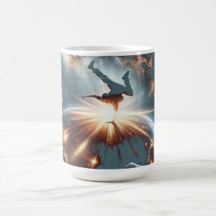 Galaktische Breakdance Explosion im tiefen Raum Kaffeetasse