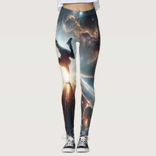 Galaktische Breakdance Explosion im tiefen Raum Leggings
