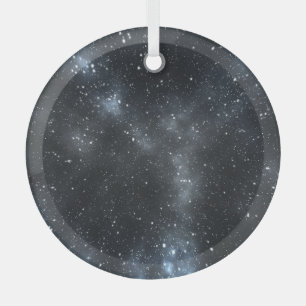 Galaktische dunkle Materie: Weltraumgeheimnis. Ornament Aus Glas