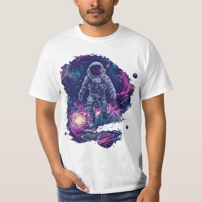 Galaktische Entdeckerin T-Shirt (Vorderseite)