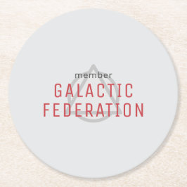 Galaktische Föderation Runder Pappuntersetzer