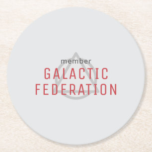 Galaktische Föderation Runder Pappuntersetzer