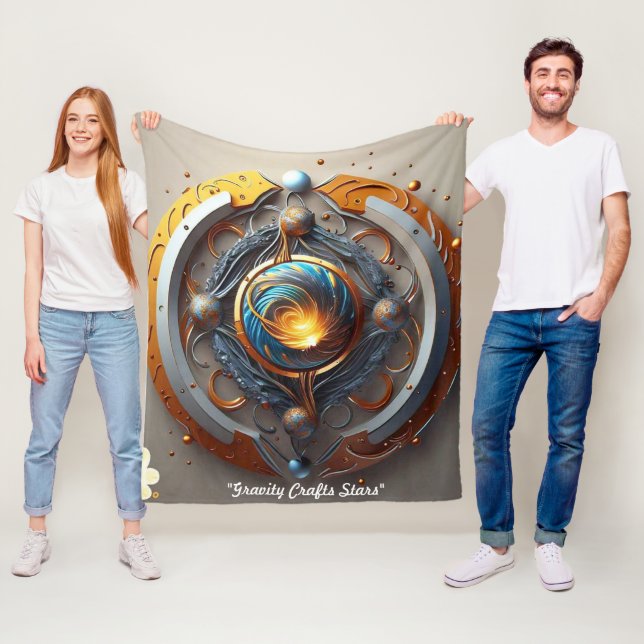 "Galaktische Geburt" Fleecedecke (Beispiel)
