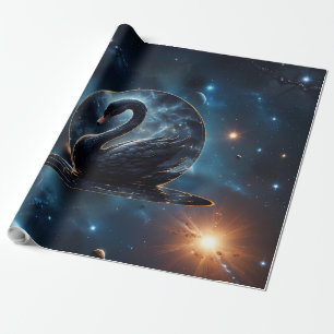 Galaktische Grace: Der Schwarze Schwan. Geschenkpapier