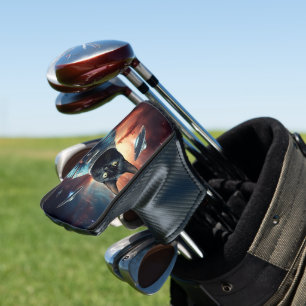 Galaktische Katzenastronautin Golf Headcover