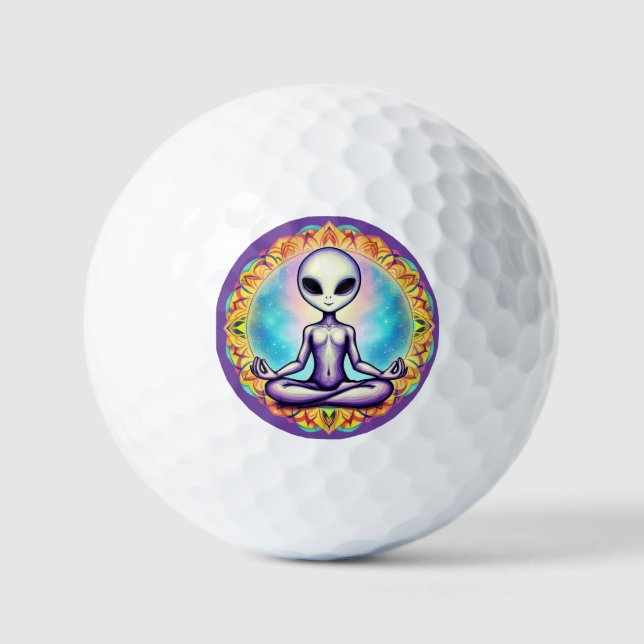 Galaktische Meditation Golfball (Vorderseite)