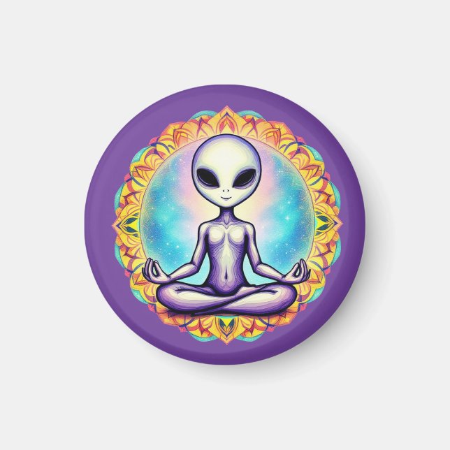 Galaktische Meditation Magnet (Vorne)