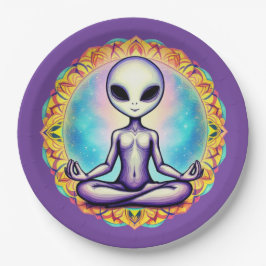 Galaktische Meditation Pappteller