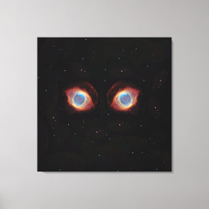 Galaktische Nebel-Augen-Poster Leinwanddruck