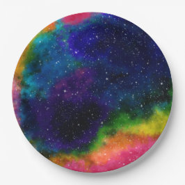Galaktische SCI-Fi-Hochzeit Pappteller