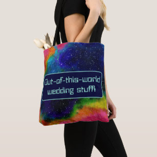 Galaktische SCI-Fi-Hochzeit Tasche