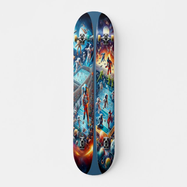 Galaktische Spiele Skateboard (Vorne)