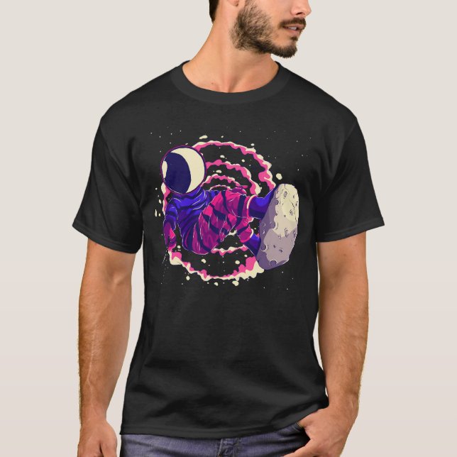 Galaktische Spiral Astro Surfer T-Shirt (Vorderseite)