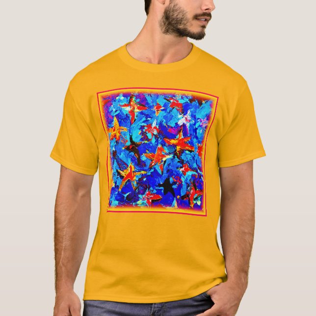 Galaktische Sterne träumen. Jetzt kaufen T-Shirt (Vorderseite)