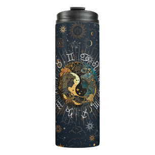 Galaktische Twins - Gemini Zodiac Thermosbecher
