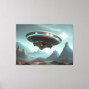 Galaktische Ufo Canvas Print Leinwanddruck