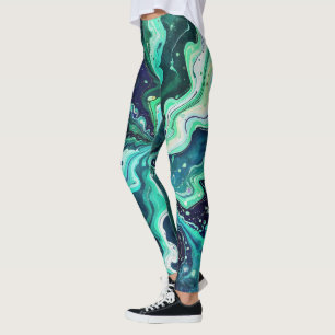 Galaktische Wirbel in lebendigen Farben 3 Leggings