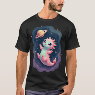 Galaktischer Axolotl Weltraum Axolotl Süßer Axolot T-Shirt
