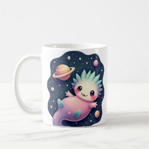 Galaktischer Axolotl Weltraum Katzenliebhaber Kawa Kaffeetasse