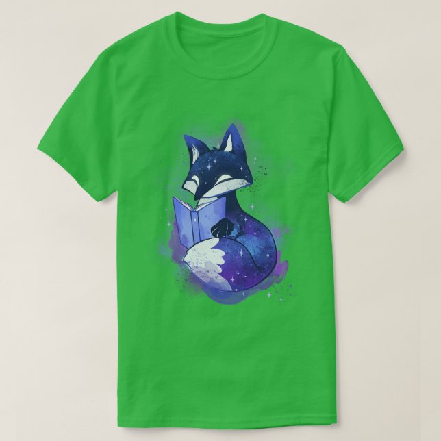 Galaktischer Buchliebhaber T-Shirt (Design vorne)