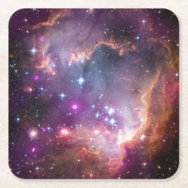 Galaktischer Lila Nebulae im Weltraum Rechteckiger Pappuntersetzer