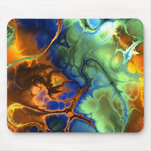 Galaktischer Marmor Mousepad (Vorne)