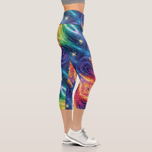 Galaktischer Reiki-Heiler Yoga-Lehrer für kosmisch Capri Leggings