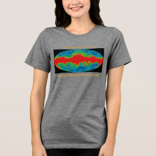 Galaktischer Schleier der Milchstraße über dem WMA Tri-Blend Shirt