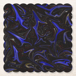 "Galaktischer Strudel: Die blaue und schwarze Welt Untersetzer