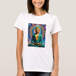 Galaktisches Buddha-T-Shirt kosmische Erleuchtung T-Shirt