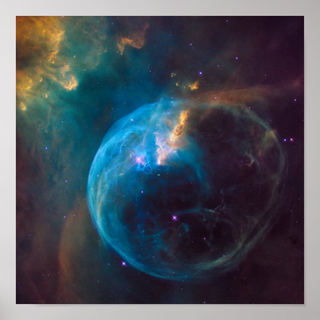 Galaktisches Cooles Weltraumbild Cooles Weltraumho Poster (Vorne)