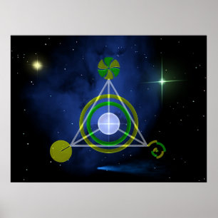Galaktisches Dreieck Poster