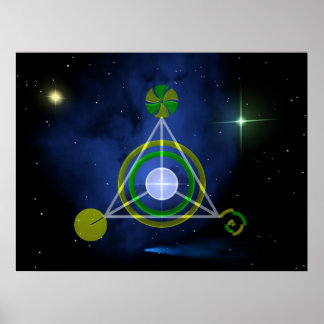 Galaktisches Dreieck Poster