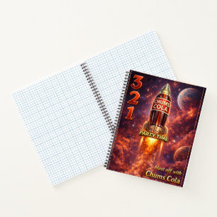 Galaktisches Gitter Arcadia Kaffeeringe Cola Spira Notizbuch