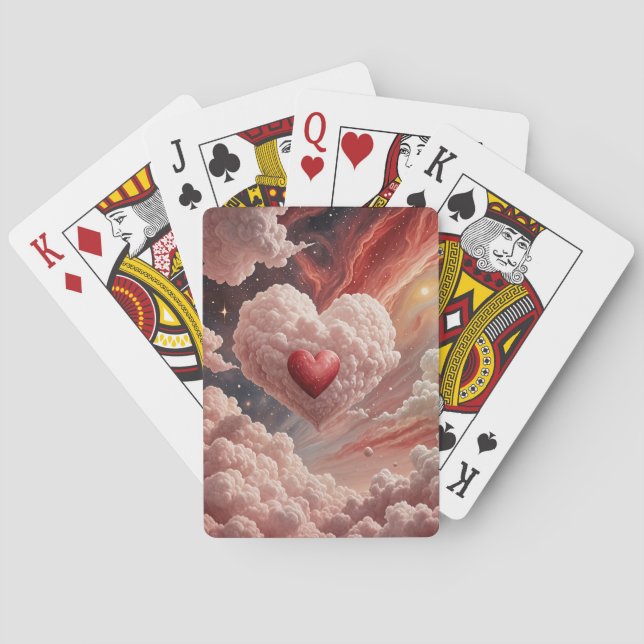 Galaktisches Herz Spielkarten (Rückseite)