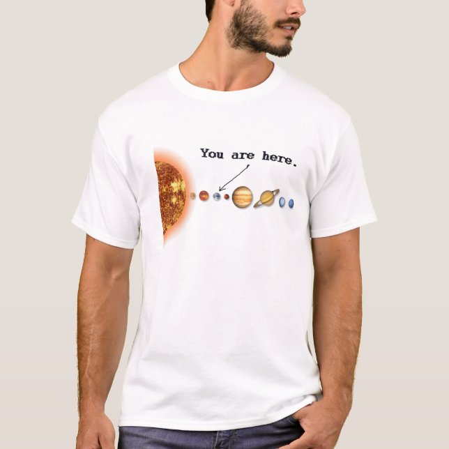 galaktisches Kartent-shirt T-Shirt (Vorderseite)