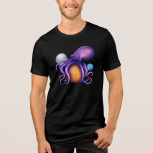 Galaktisches Kracken Grafik T-Shirt Tri-Blend Shirt
