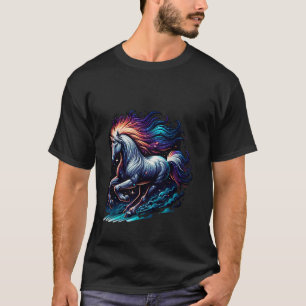 Galaktisches Pferd im Sternenhimmel T-Shirt