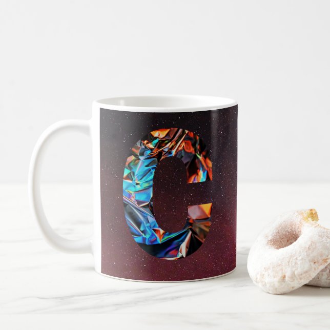 Galaktisches Prism Initial C Tasse (Mit Donut)