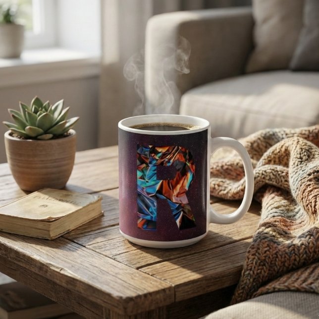 Galaktisches Prisma Initial R Tasse (Von Creator hochgeladen)