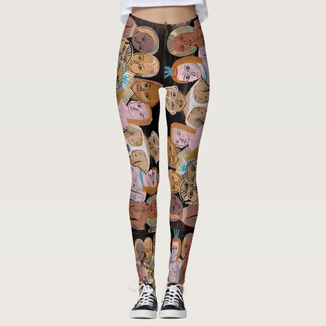 Galaktisches Rats-Tanz-Party Leggings (Vorderseite)