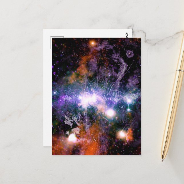 Galaktisches Zentrum der Milchstraße Galaxy X-Ray  Postkarte (Vorderseite/Rückseite Beispiel)