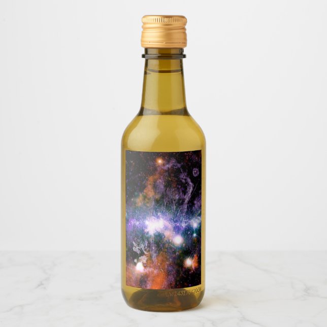 Galaktisches Zentrum der Milchstraße Galaxy X-Ray  Weinetikett (Vorderseite)